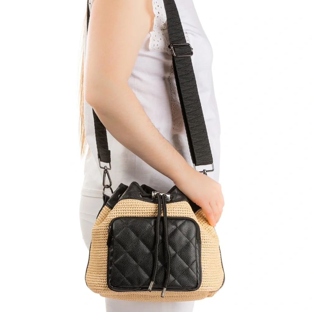 Lindsey Raffia Bucket Bag - Picture 8 of 8